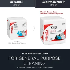 GeneralClean X60 Nylon Cleaning Wipers, 12