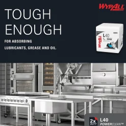 PowerClean L40 Cellulose Cleaning Wipers, 12