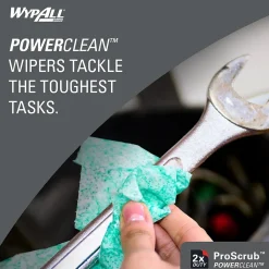 PowerClean ProScrub Fabric Cleaning Wipers, 9.5
