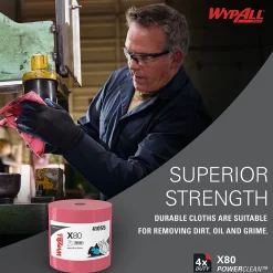 PowerClean X80 Cloth Cleaning Wipers, 16.8