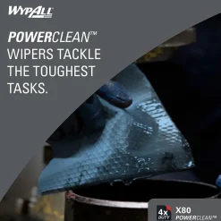 PowerClean X80 Fabric Cleaning Wipers, 16.8