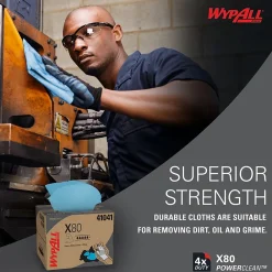 PowerClean X80 Fabric Cleaning Wipers, 16.8