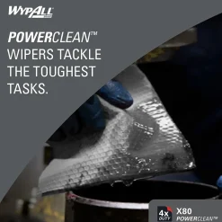 PowerClean X80 Nylon Cleaning Wipers, 12