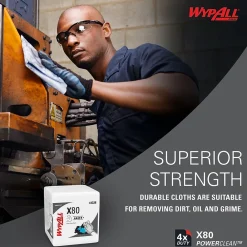 PowerClean X80 Nylon Cleaning Wipers, 12