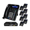 XBLUE X16 Plus 6-Line Corded Conference Telephone System Bundle, Black (X16plus-XD10-4x9)