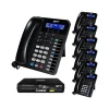 XBLUE X16 Plus 6-Line Corded Conference Telephone Bundle, Black (X16plus-XD10-4x7)