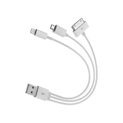 4XEM ™ USB to Lightning/Micro USB Cable for iPhone/iPod/iPad/Galaxy (4XUSBMUSB830PIN)
