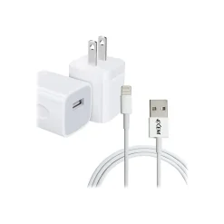USB-A to Lightning Charging Kit/Bundle for iPhone/iPod, White (4XAPPLKIT6)<4XEM Discount