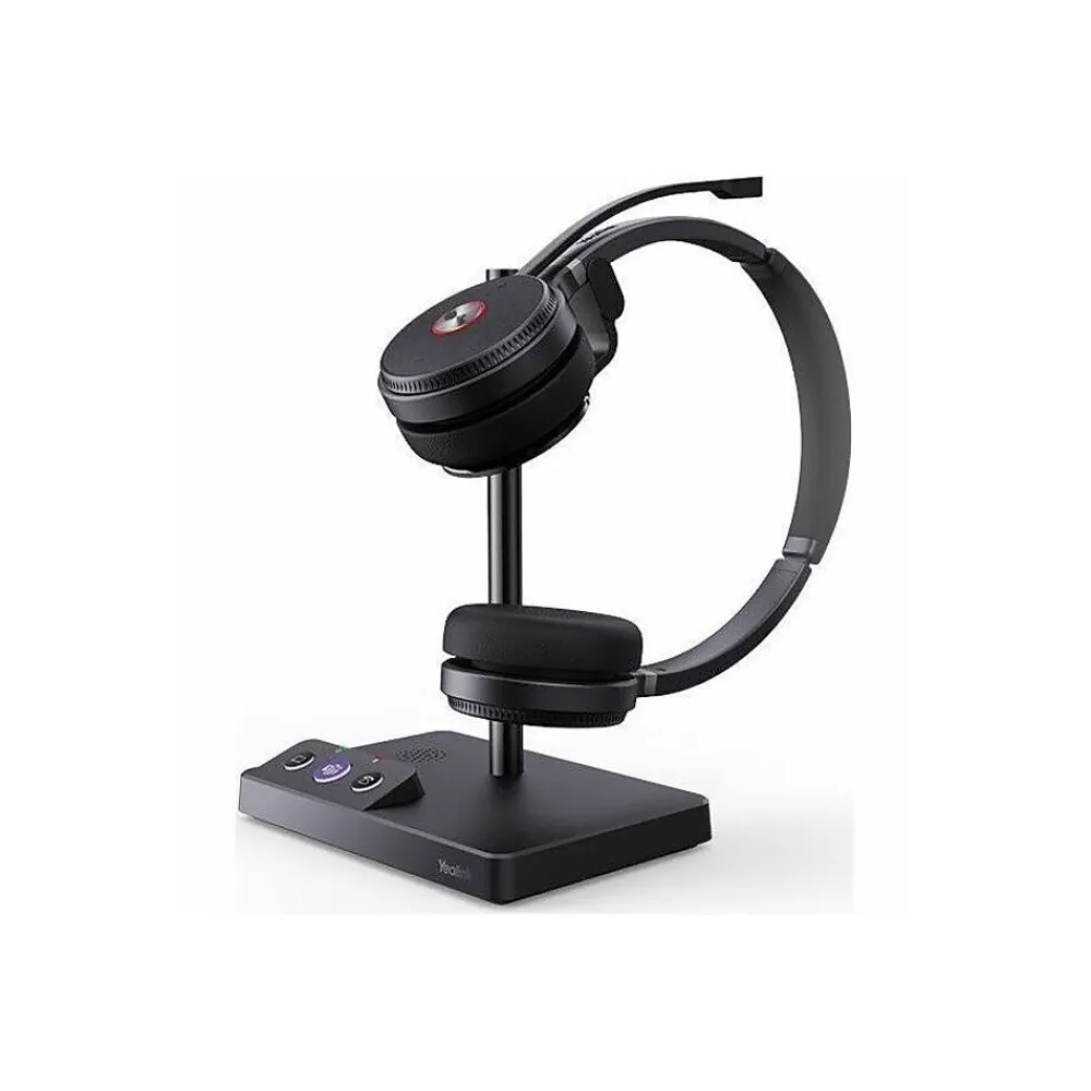 WH62 Wireless Over-Ear Headphones, Black (1308006C)<YeaLink New