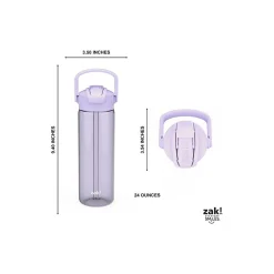 Zak! Liberty Plastic Water Bottle, 24 oz., Lavender (2598-X280)