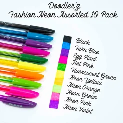 Pens|Zebra doodler'z Gel Pen, Medium Point, 1.0mm, Assorted Ink, 10 Pack (41810)