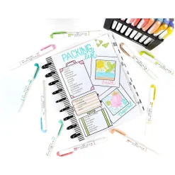 Highlighters|Zebra MILDLINER Double-Ended Creative Highlighter, Chisel/Bullet Tip, Red, 6/Pack (78130R)