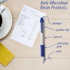 Pens|Zebra Sarasa Dry X20+ Retractable Gel Pen, Medium Point, 0.7mm, Blue Ink, Dozen (41620)