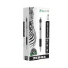 Pens|Zebra Z-Grip Elite Retractable Ballpoint Pen, Medium Point, 1.0mm, Black Ink, Dozen (27010)
