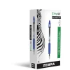 Pens|Zebra Z-Grip Max Retractable Ballpoint Pen, Medium Point, 1.0mm, Blue Ink, Dozen (22420)