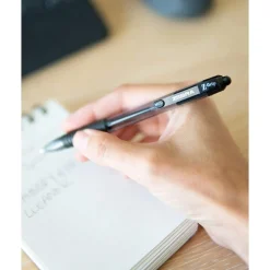 Pens|Zebra Z-Grip Retractable Ballpoint Pen, Medium Point, 1.0mm, Black Ink, Dozen (22210)