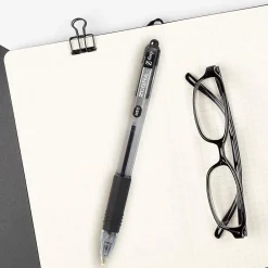 Pens|Zebra Z-Grip Retractable Ballpoint Pen, Medium Point, 1.0mm, Black Ink, Dozen (22210)