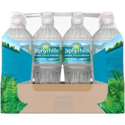 Zephyrhills 100% Natural Spring Water, Regular Flavor, 700ml Bottles with Sport Cap, 24/Carton (12087206)