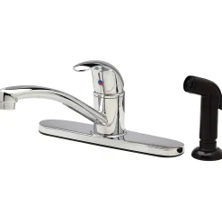 Zurn AquaSpec Temp-Gard Single Control Kitchen Faucet with Ceramic Disc Cartridge (Z7872C-XL)